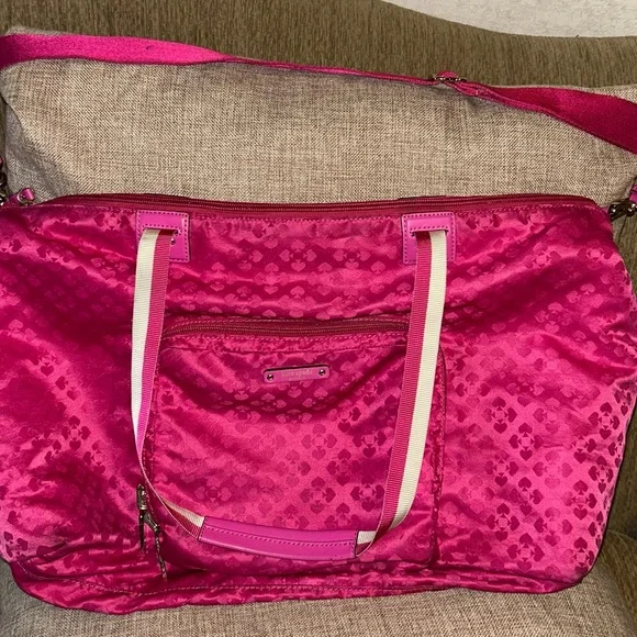 Kate Spade Pink Quilted Travel Bag - Picture 1 of 11
